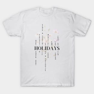 SUMMER HOLIDAYS - Jane Austen novels design T-Shirt